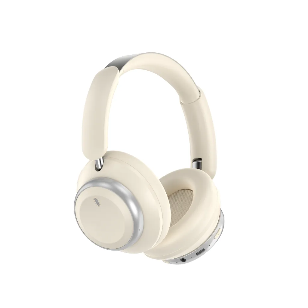 Auriculares Bluetooth Cascos WiWU Soundbasha Headset TD-17 ANC Beige