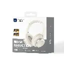 Auriculares Bluetooth Cascos WiWU Soundbasha Headset TD-17 ANC Beige