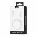 Cable USB-A a USB-C COOL Blanco