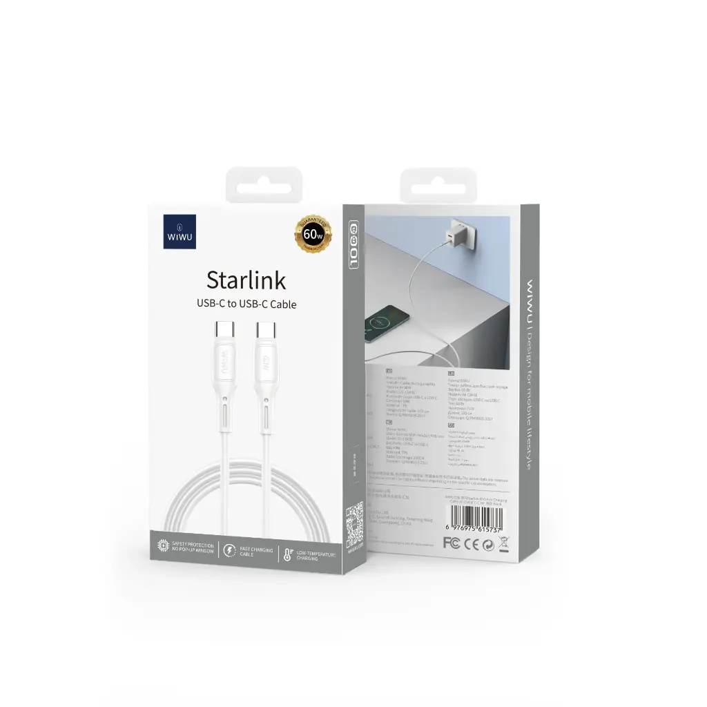 Cable USB-C a USB-C WiWU Starlink