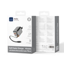 CARGADOR HELIX 45W CON CABLE TIPO C NEGRO WIWU