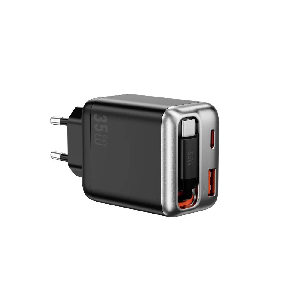 Cargador Red GaN 35W con cable USB-C WiWU Helix