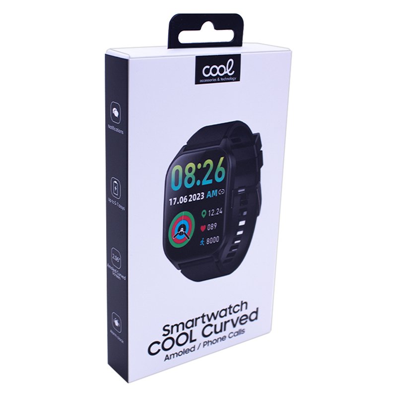 Smartwatch COOL Curved Negro