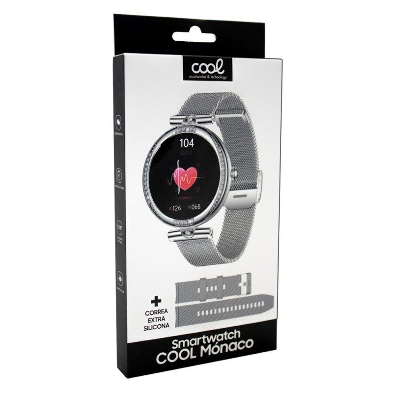 Smartwatch COOL Mónaco Plateado