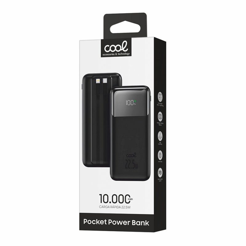 Power Bank 10.000 mAh COOL Pocket Negro