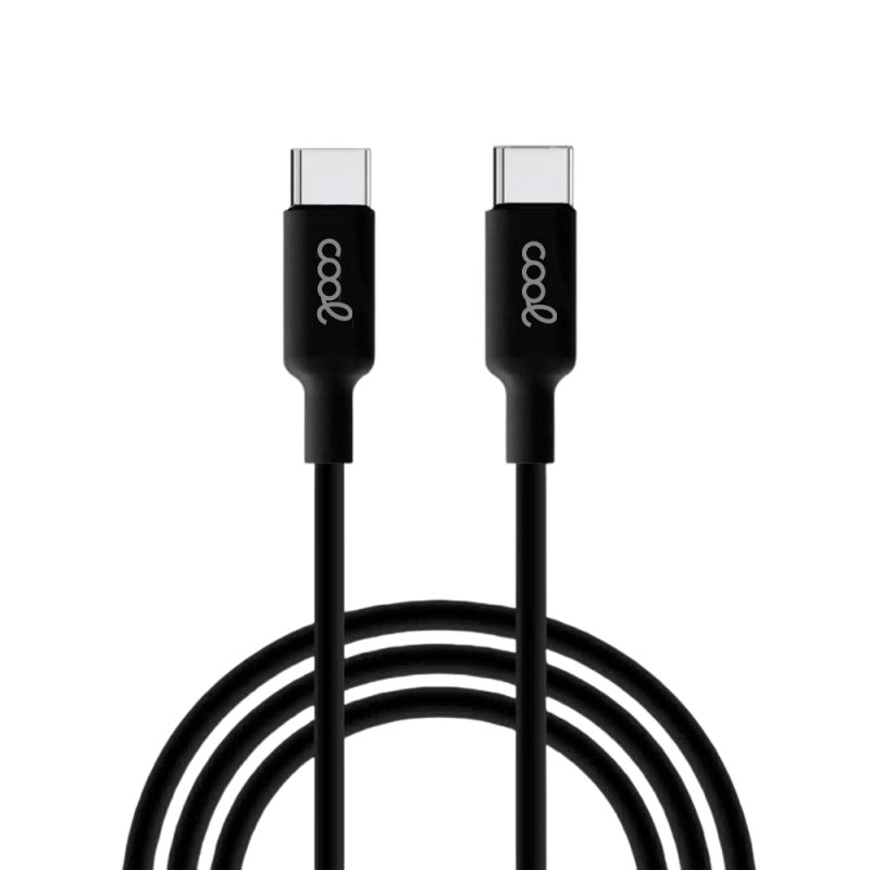 Cable USB-C a USB-C COOL Negro