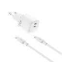 Cargador Red GaN 45W con cable USB-C a USB-C WiWU Cube