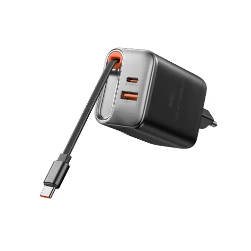 [6977703655445] Cargador Red GaN 45W con cable USB-C WiWU Helix